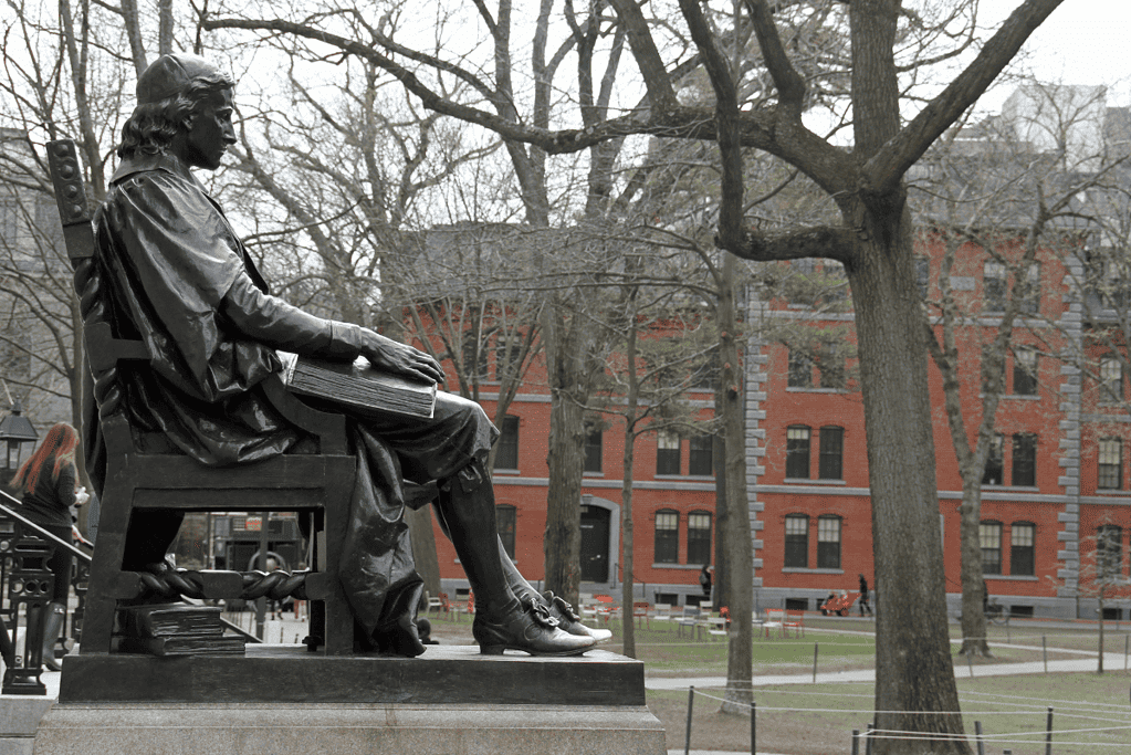 Image of the main benefactor of one of the oldest U.S. colleges, John Harvard