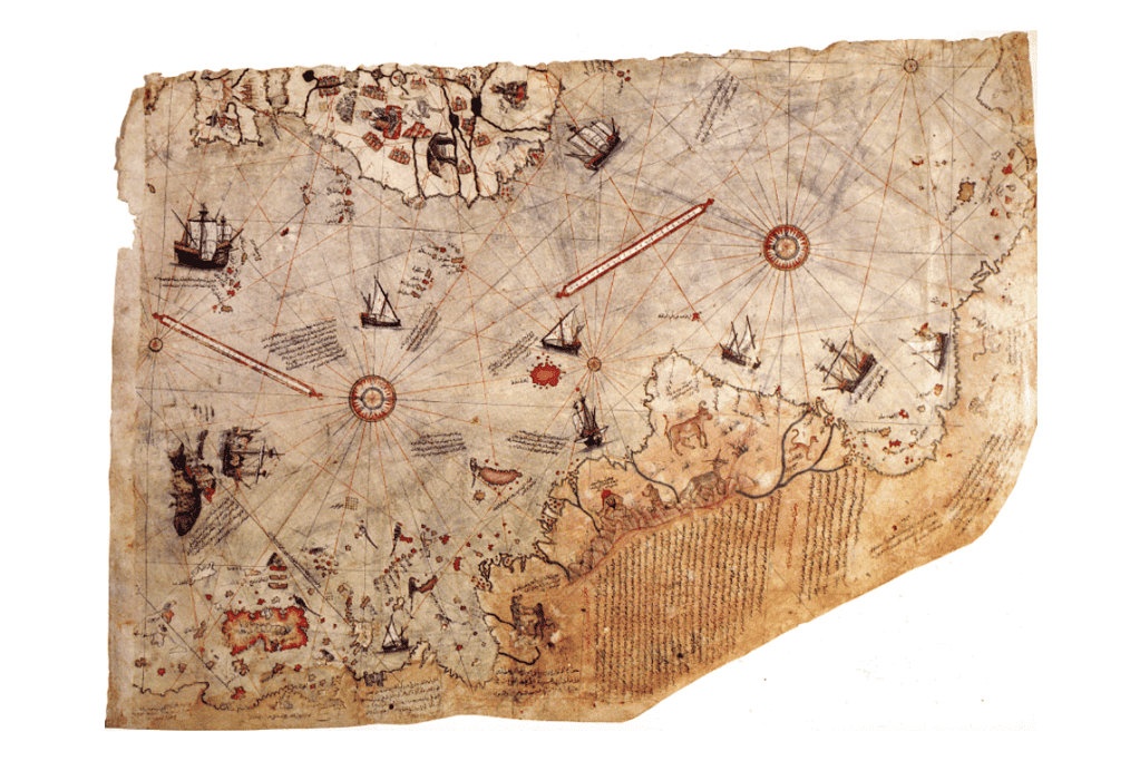 Image of a 16th century world map