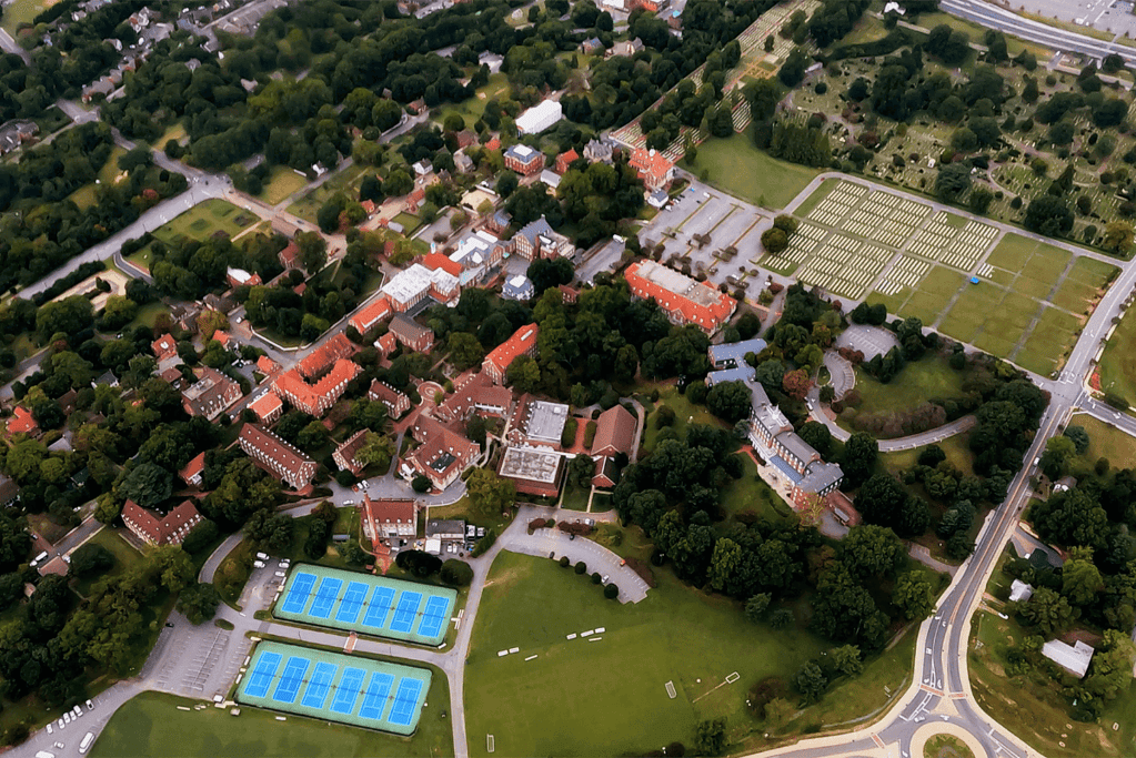 Image of one of one of the oldest U.S. colleges, Salem College in North Carolina