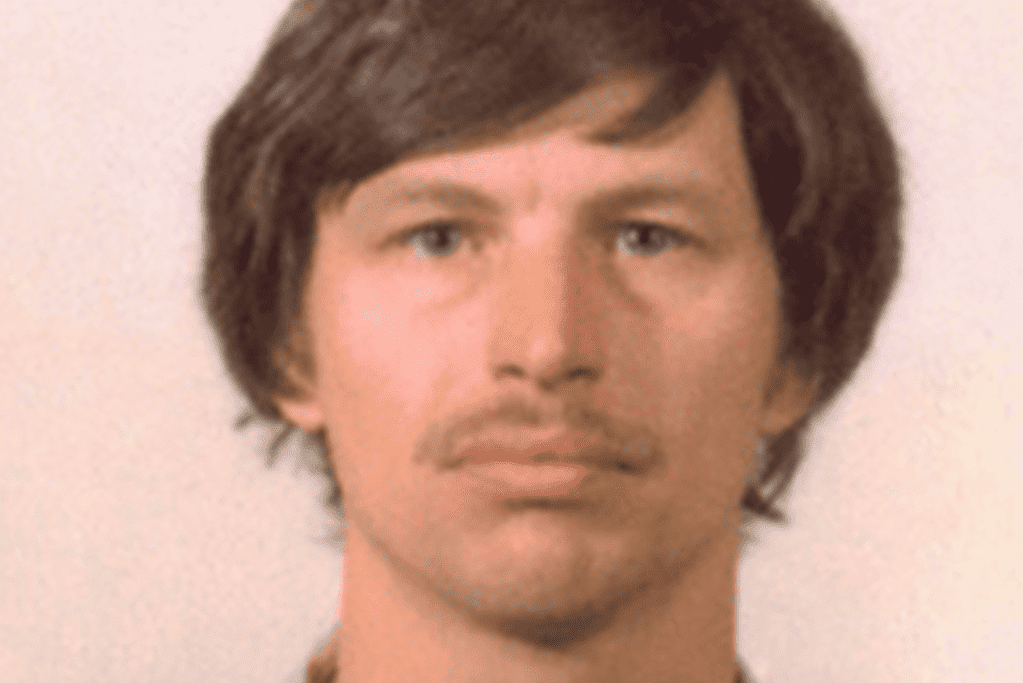 Image of a photo taken during a crime booking