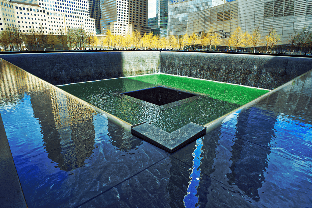Image of the 9/11 World Trade Center memorial
