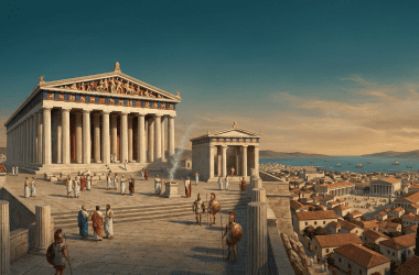 Image for an article discussing ancient Greek city-states at their peak, shown by the Athenian Acropolis in the 5th century BC.