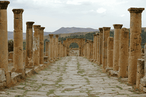 Image of one of the world's most famous ancient history facts, the existence of an extensive Roman road system