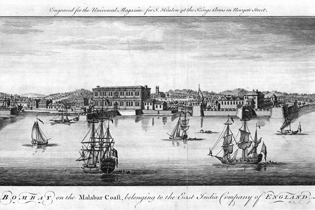 Image of an East India engraving showing the Malabar Coast in India