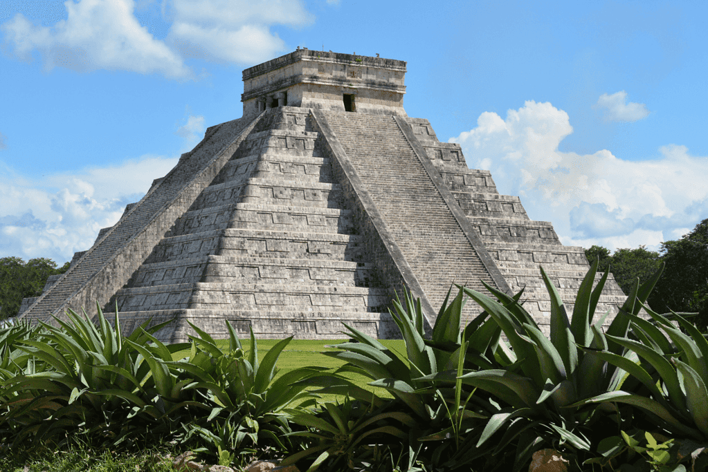 Image of a Mayan Pyramid in Mexico.