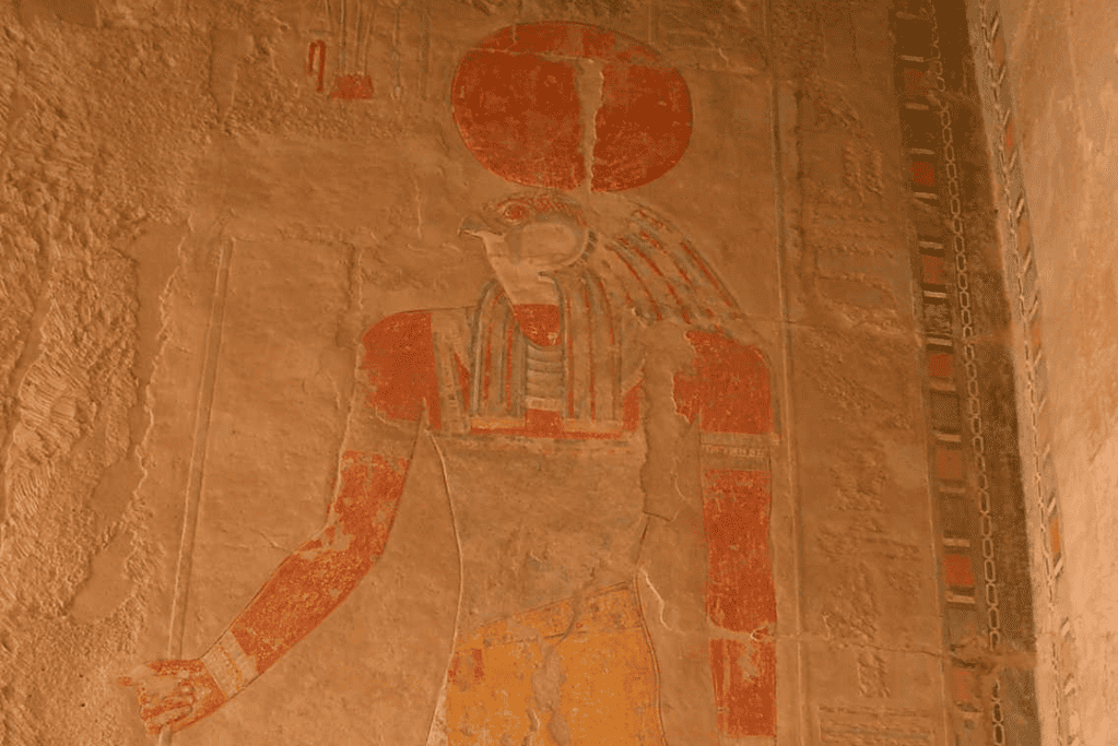 Image of the ancient Egyptian god Ra for a blog post covering top Egyptian gods and goddesses.