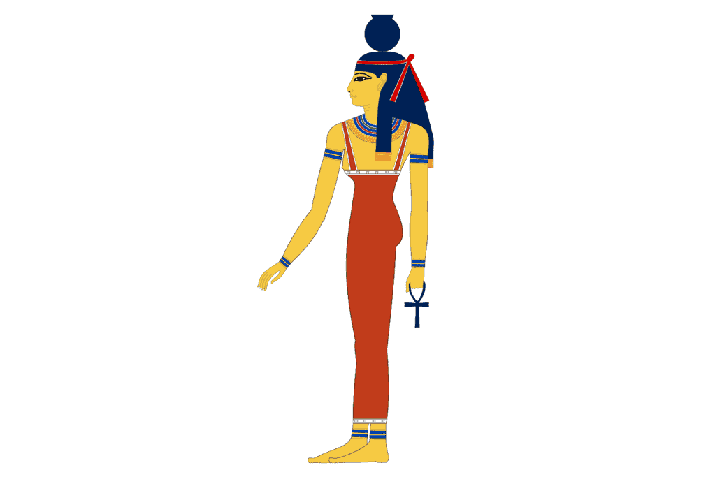 Image of a drawing of the Egyptian goddess Nut