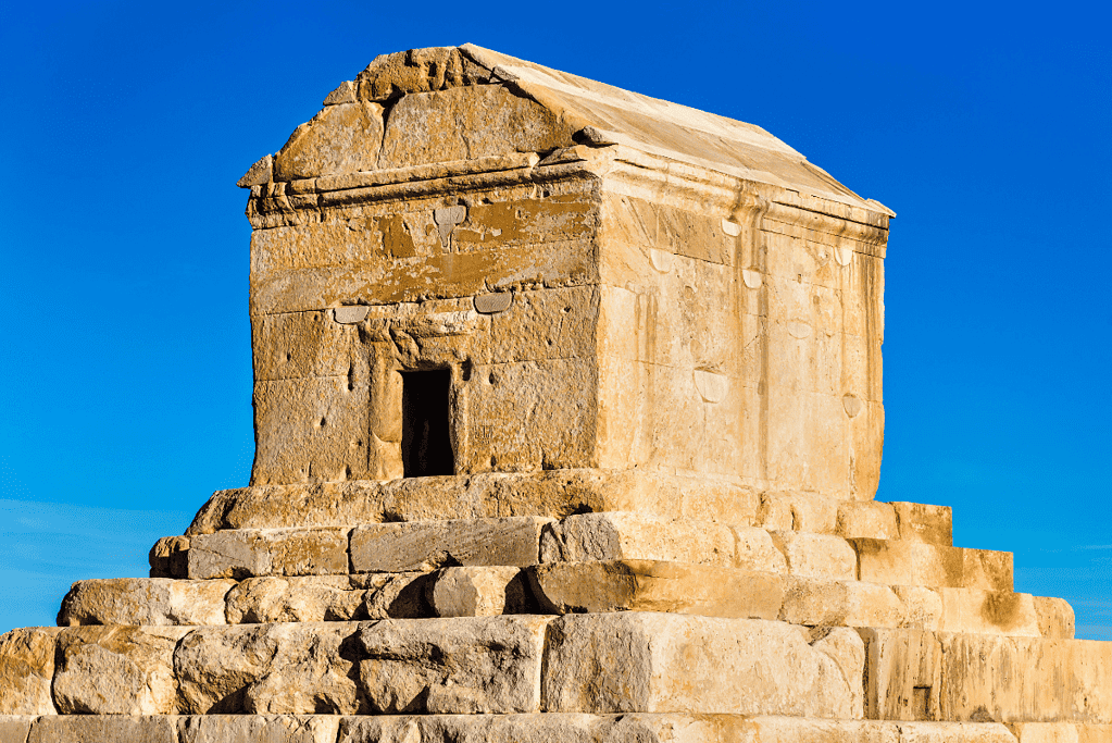 Image of Cyrus the Great of Persia's tomb in Iran