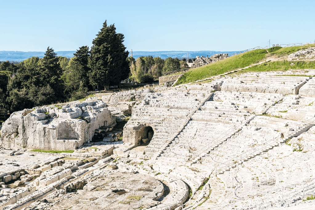 Image of stadium ruins of the ancient city state of Syracuse