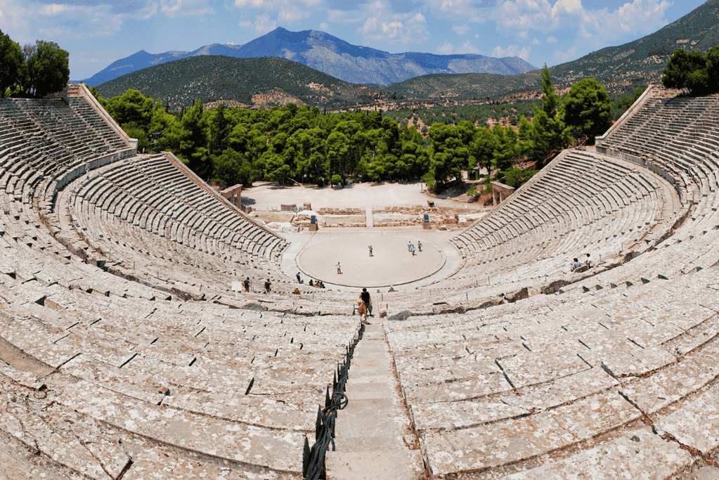 Image of an ancient Greek amphitheater