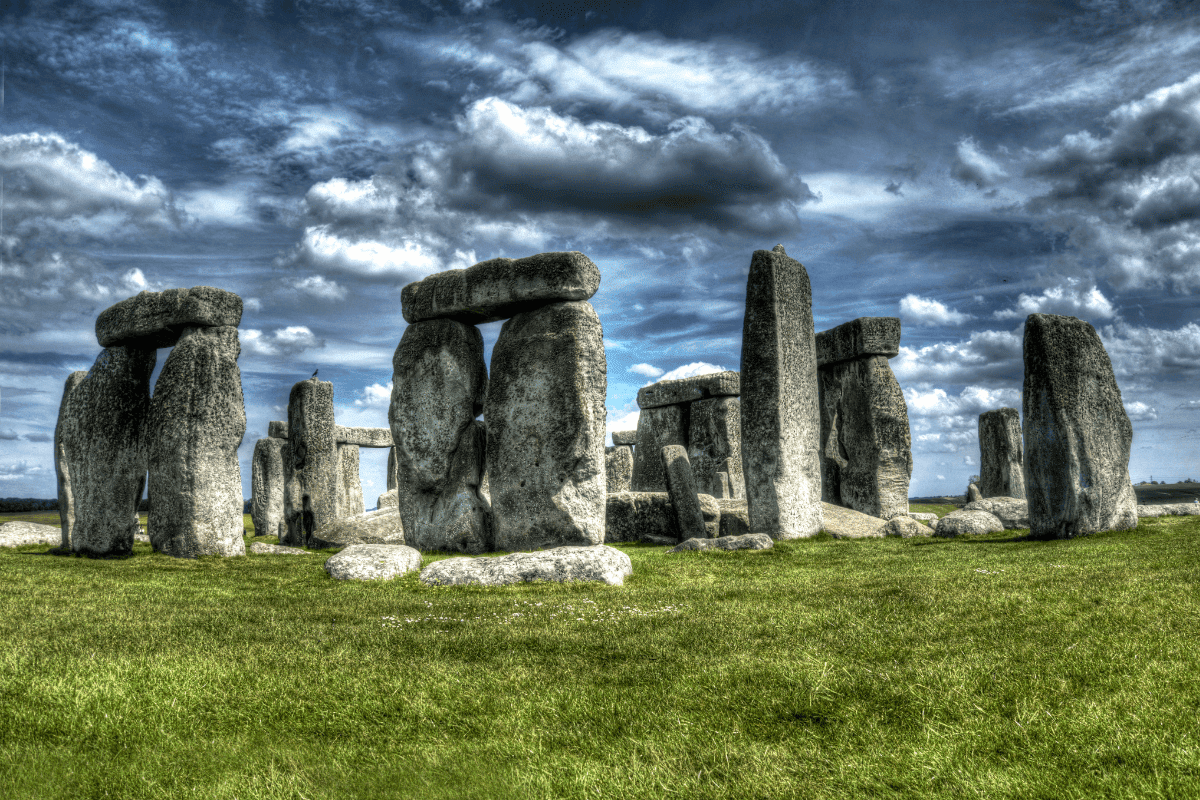 Image of one of the world's most visited historical places, Stonehenge, in Wiltshire, England, U.K