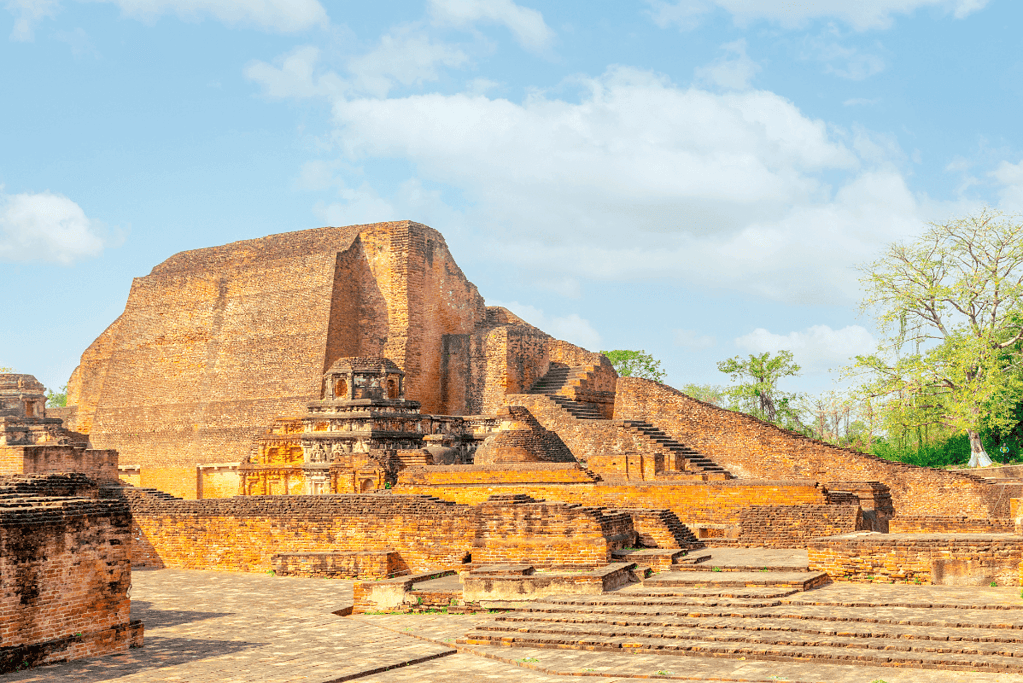 Image of the ruins of India's ancient Nalanda University