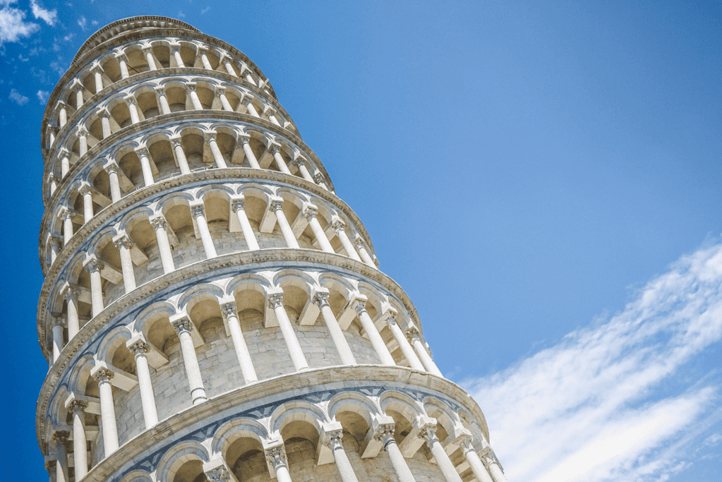 Image of the iconic Leaning Tower of Pisa in Italy.