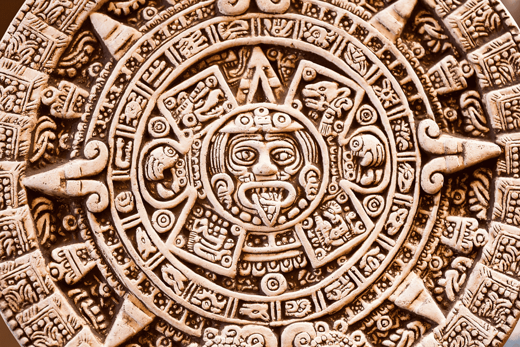 Image of an ancient Mayan astrological calender