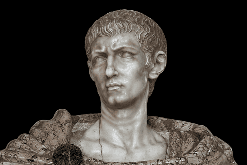 Image of a bust of the Emperor Diocletian