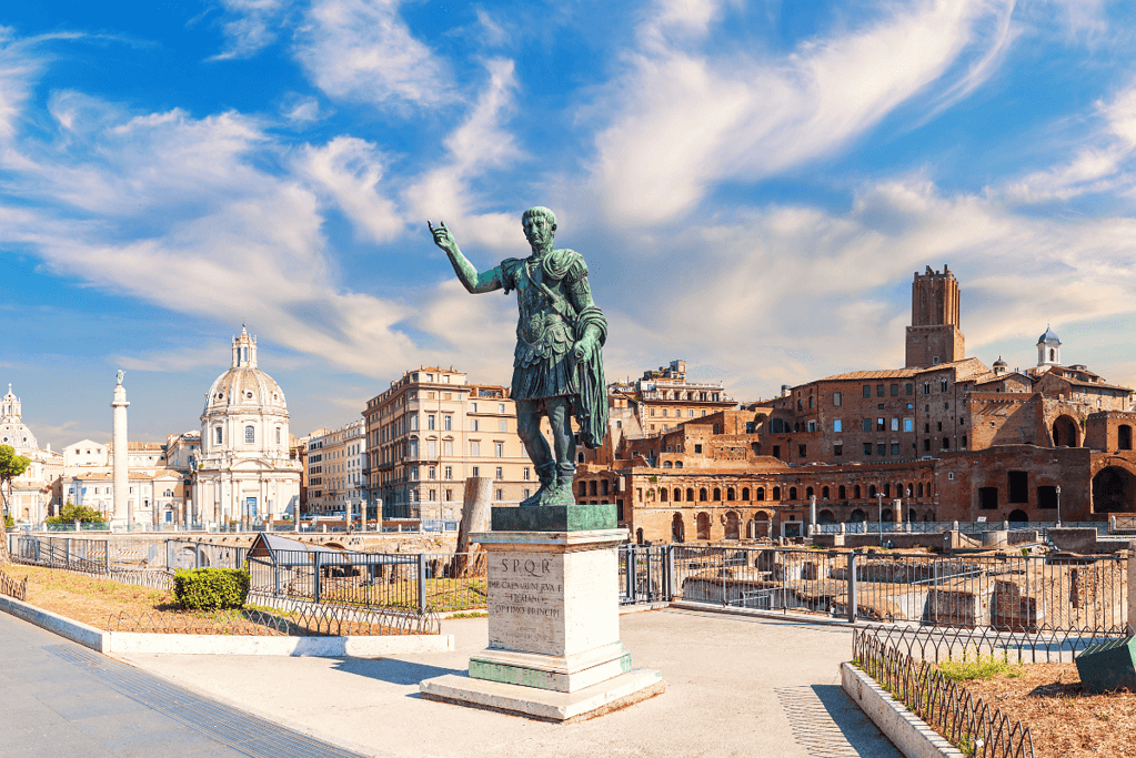 Image of the ruins of Trajan's Market in Rome, Italy