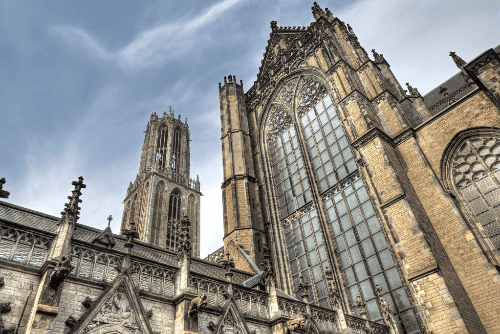 Image a cathedral in the city of Utrecht in the Netherlands