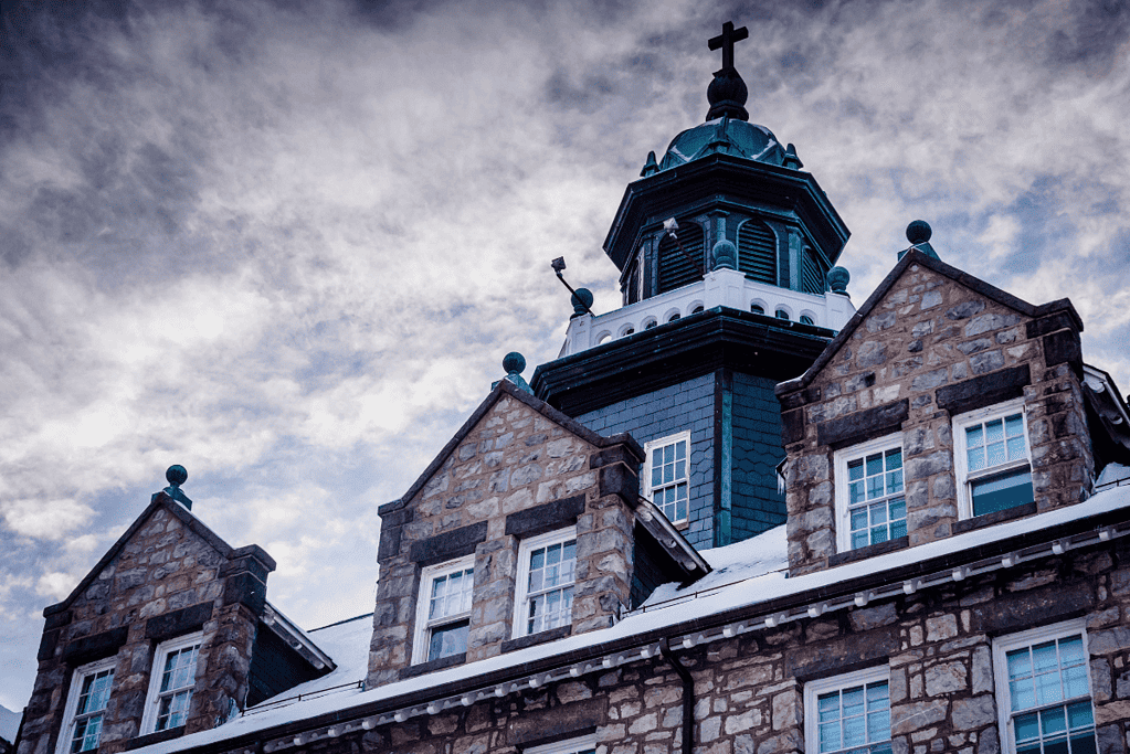 Image of the Seminary building at the Mount Saint Mary's University in Emmitsburg, MD