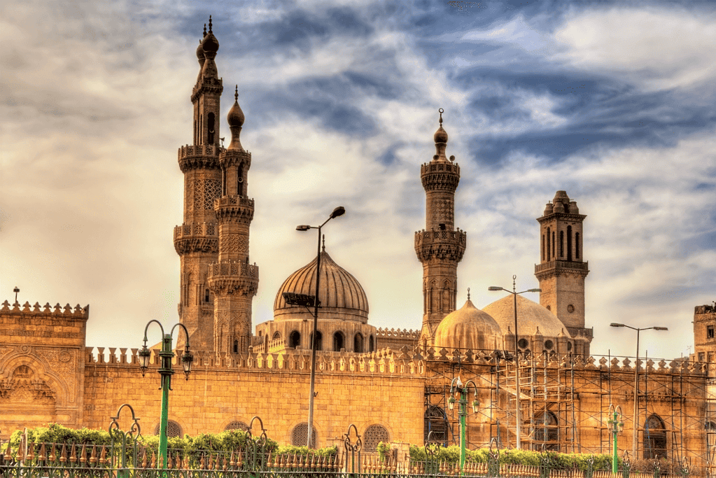 Image of the mosque at Al-Azhar University in Cairo, Egypt