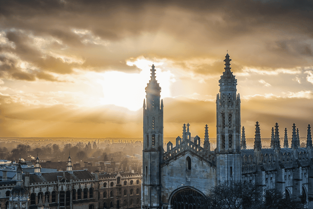 Image of King's College, Cambridge at dawn