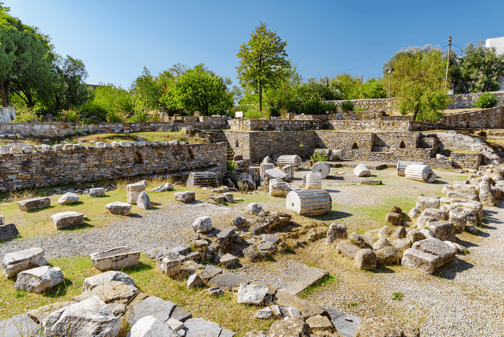 Image of the ruins of the Mausoleum at Halicarnassus