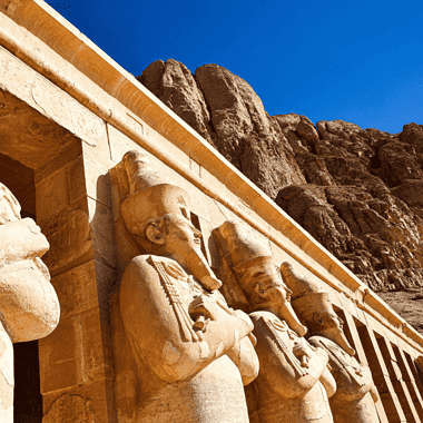 Image of one of the most famous ancient Egyptian temples, Luxor temple