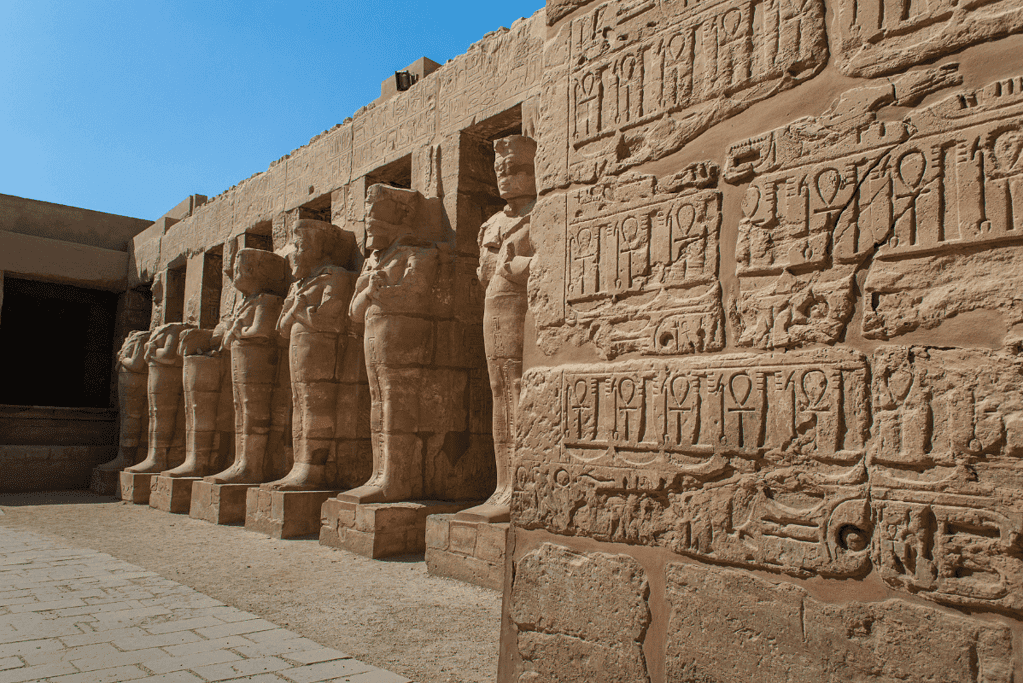 Image of one of the most spectacular ancient Egyptian temples - the Karnak Temple at Luxor