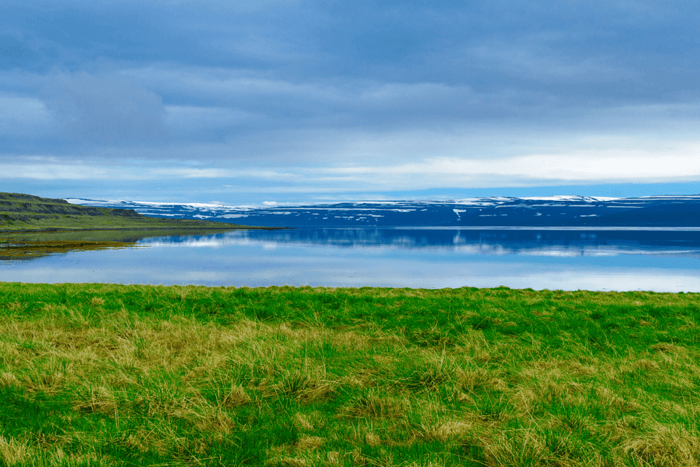 Image of a fjord near Vatnsfjörður, Iceland