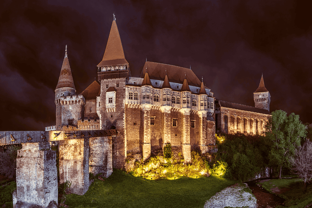 Image of Corvin Castle in Romania, a country teeming with historical haunts