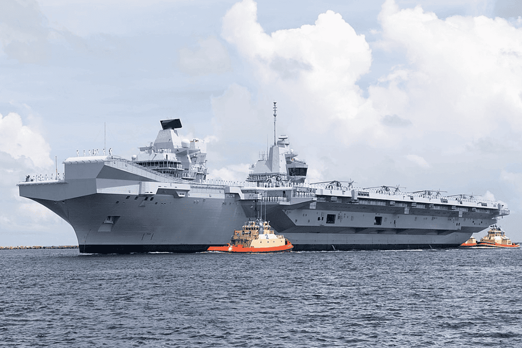 Image of one of the larges warships ever built