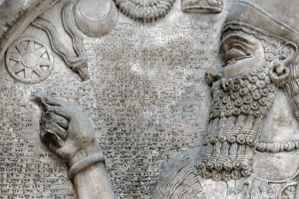 mesopotamian-kings-assurnasirpal-2 Image of an Assyrian relief of Assurnasirpal II (883-859 BCE).for a blog post covering key Mesopotamian kings.