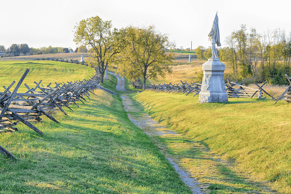 Image of the Antietam battlefield in present day