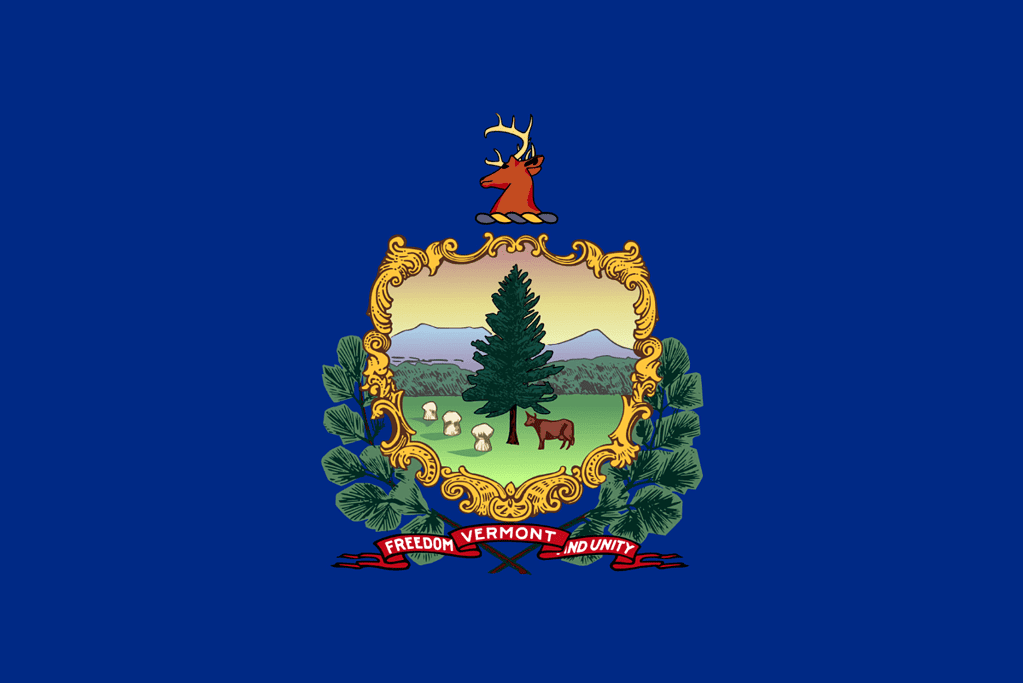 Image of the state flag of Vermont