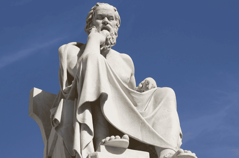 Image of one of the great ancient Greek philosophers, Socrates.