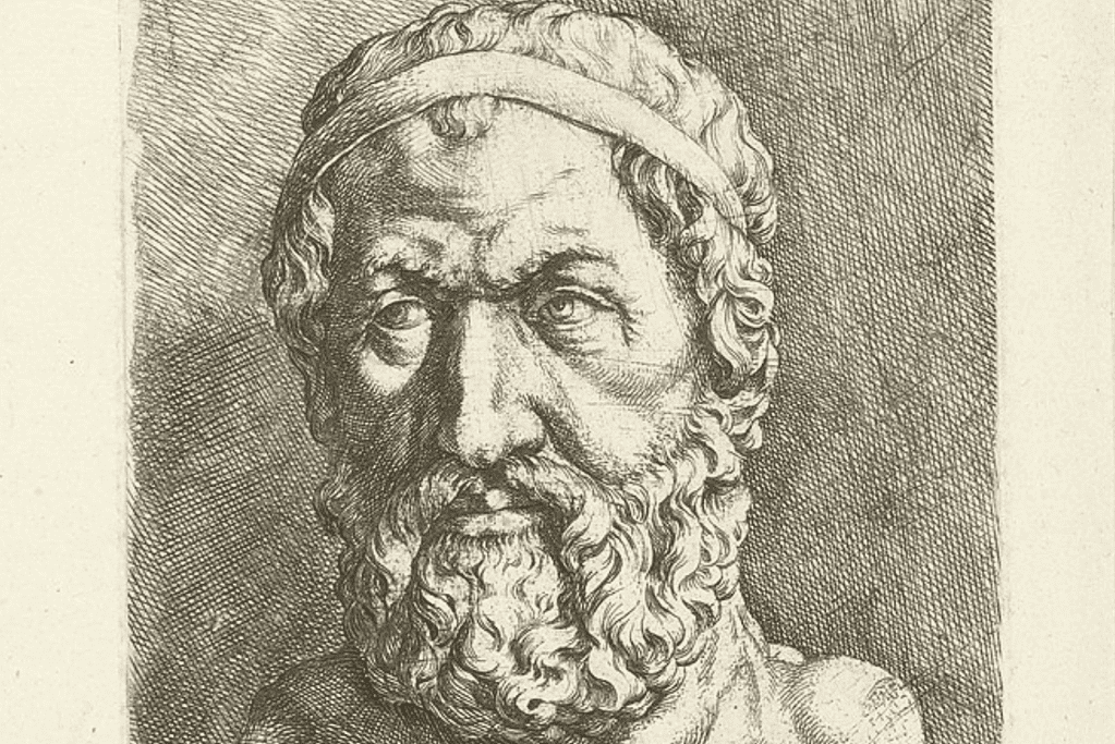 Zeno of Elea Image of a mid-17th-century sketch of Zeno of Elea.