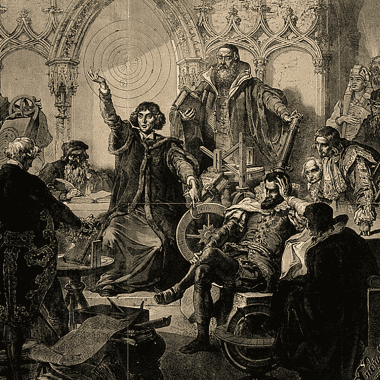 Image of some of history's most famous astronomers assembled