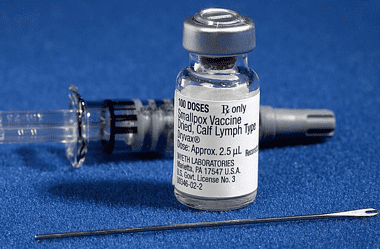 Image of the modern day version of the one of the greatest historical medical breakthroughs, the smallpox vaccine
