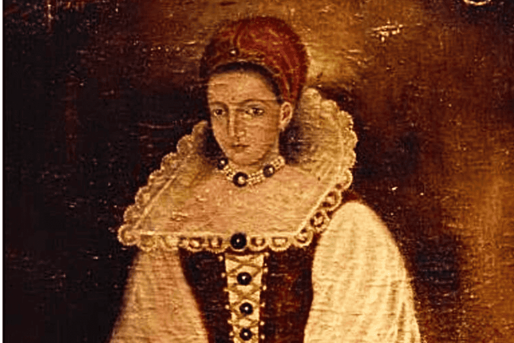 Image of a portrait of Elizabeth Báthory, showcasing her aristocratic features and traditional 16th-century Hungarian dress, another scary historical figure from the middle ages