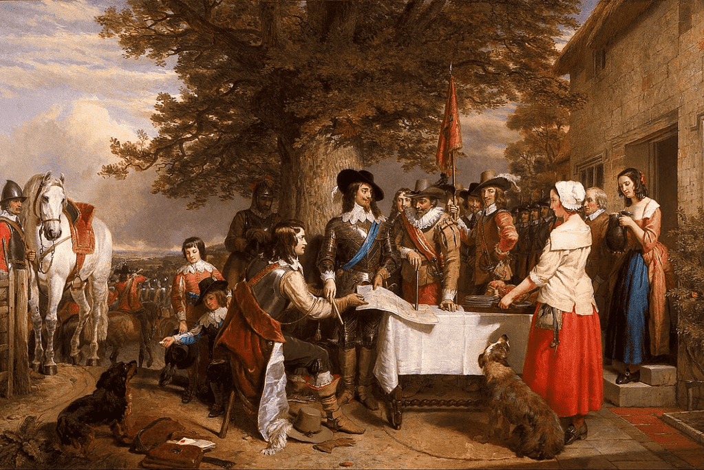 Image of Cromwell prior to the Battle of Edgehill, one of the key battles of the English Civil War