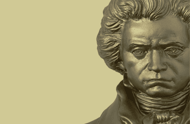 Image of a bust of Beethoven for an article covering 10 interesting facts about Beethoven