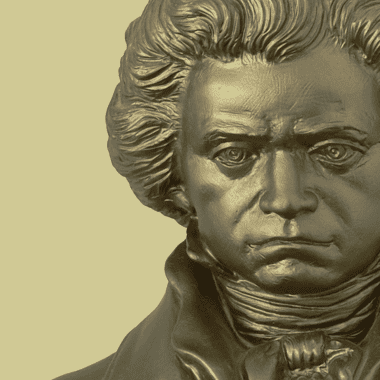 Image of a bust of Beethoven for an article covering 10 interesting facts about Beethoven