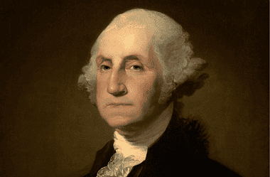 Image of a portrait of the first president of the United States for an article focusing on interesting facts about George Washington.