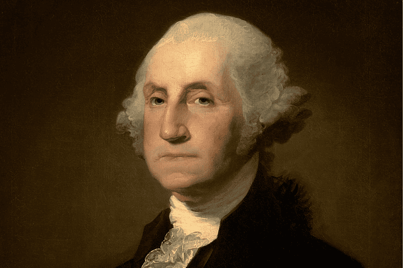 Image of a portrait of the first president of the United States for an article focusing on interesting facts about George Washington.