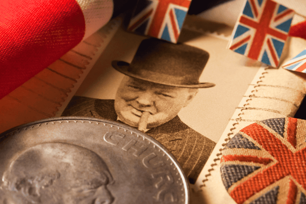 Image of election related material for Winston Churchill for a blog post about 10 interesting facts about Winston Churchill.