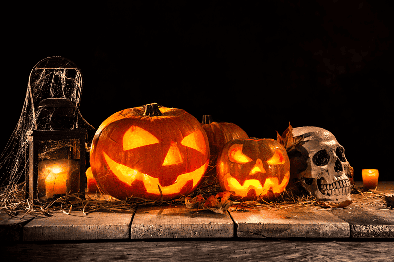 Image for a blog post about the halloween history timeline