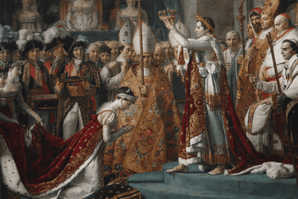 Image of one very famous historical love story, Napoleon and Josephine