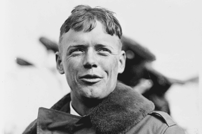 Image of a young Charles Lindberg for a blog post covering 10 interesting facts about Charles Lindbergh.