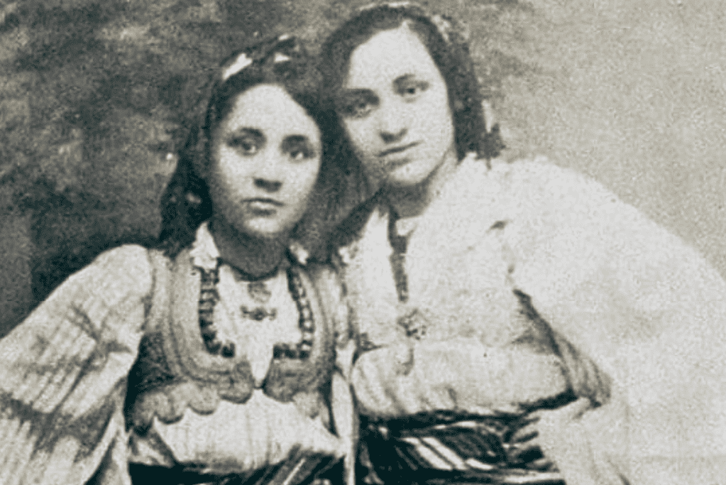 facts-about-mother-teresa-macedonian-roots Image of Mother Teresa (L), as a child, with her sister Alga for a blog post covering facts about Mother Teresa.