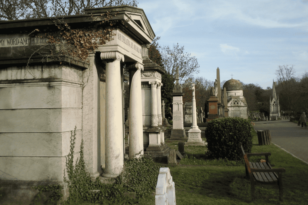 Image of graves at London's West Norwood Cemetery.