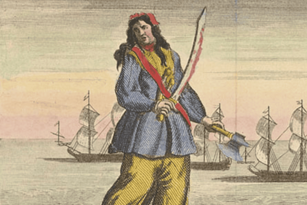 facts-about-charles-vane-alliances Image of an asrtist's depiction of pirate Anne Bonny for a blog post covering facts about Charles Vane.